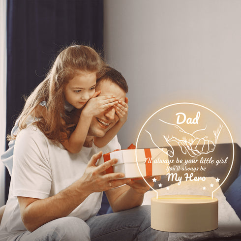 Dads Custom Night Light Ideal Gift for Special Occasions